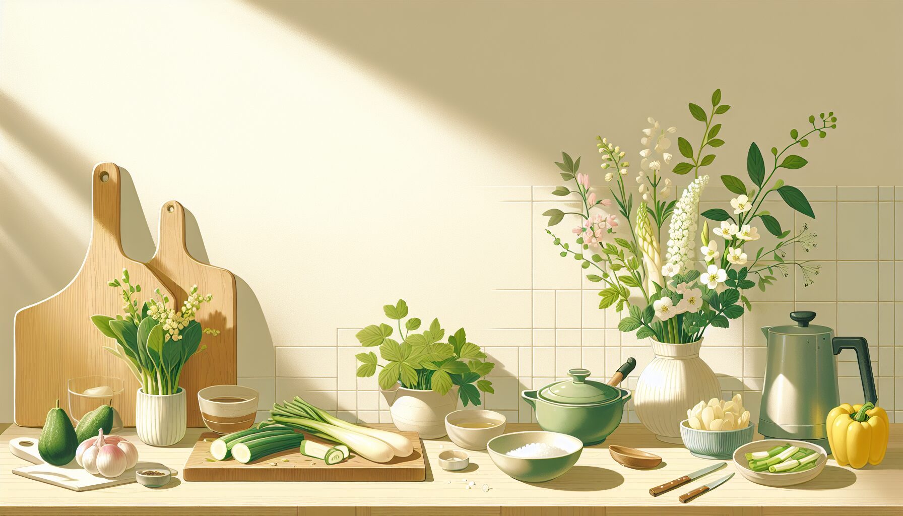 たけのこ・ふき・菜の花のアク抜き方法を解説するブログのアイキャッチ画像