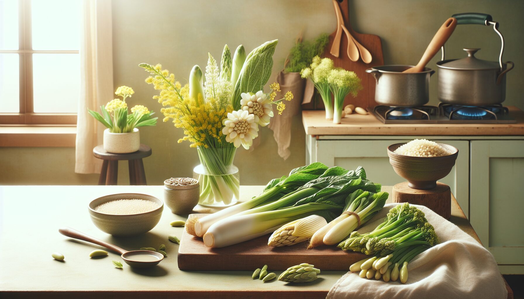 タケノコ・ふき・菜の花など春野菜のアク抜きを解説するブログのアイキャッチ画像